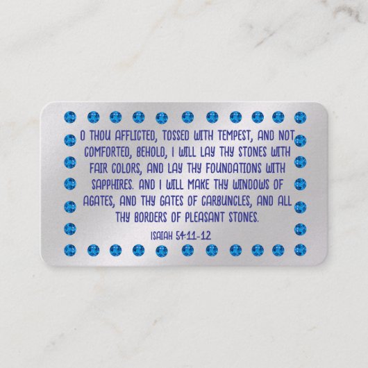 Gospel Tract Kaart Visitekaartje (Voorkant)