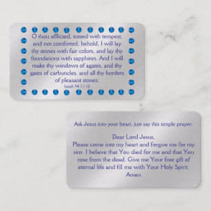 Gospel Tract Kaart Visitekaartje