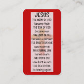 Gospel Tract Kaart Visitekaartje (Achterkant)