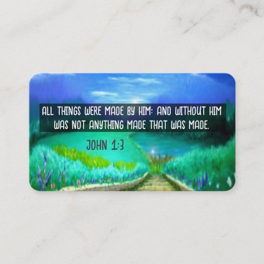 Gospel Tract Kaart Visitekaartje (Voorkant)