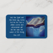 Gospel Tract Kaart Visitekaartje (Voorkant)