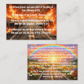 Gospel Tract Two Roads Card Visitekaartje (Voorkant / Achterkant)