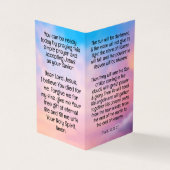 Gospel Tract Visitekaartje (Buitenkant)