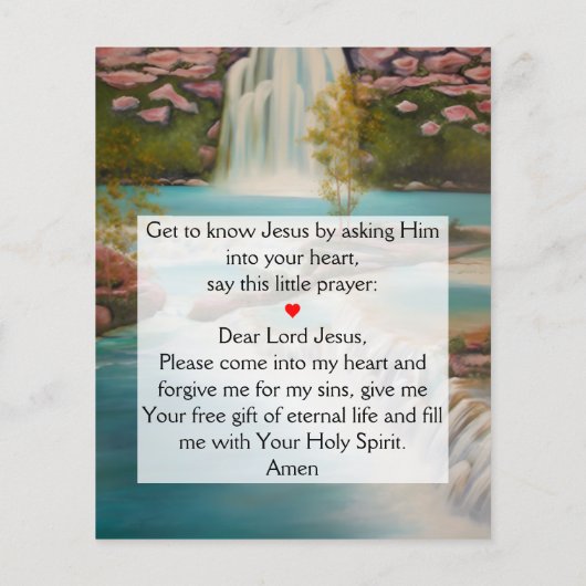 gospel tractflyer flyer (Achterkant)