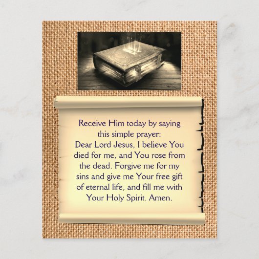 gospel tractflyer flyer (Achterkant)