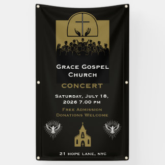 Gospelkerkkoorconcert Spandoek