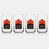 Gospelkoor kerk accessoire blikvorm glas (Achterkant)