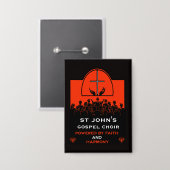 Gospelkoor kerk accessoire button (Voorkant / Achterkant)
