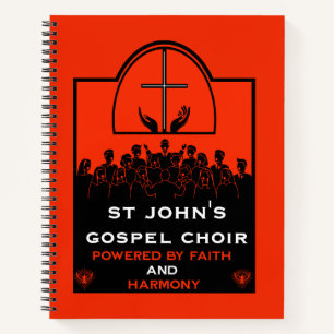 Gospelkoor kerk accessoire notitieboek