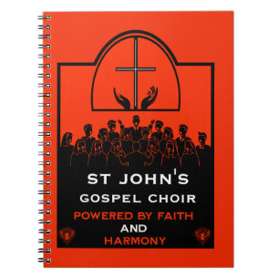 Gospelkoor kerk accessoire notitieboek
