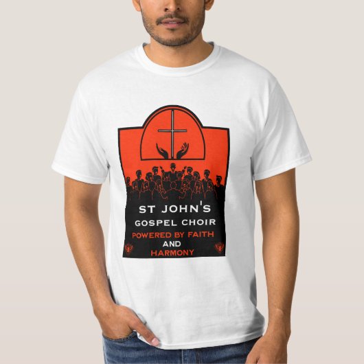 Gospelkoor kerk accessoire t-shirt (Voorkant)