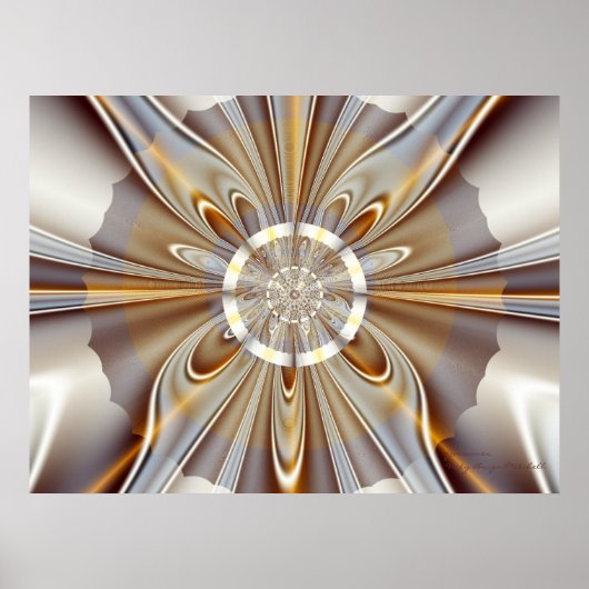 Gossamer Beauful Abstract Fine Art Fractal Poster (Voorkant)