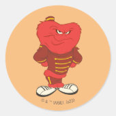 Gossamer Bellhop Ronde Sticker (Voorkant)