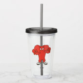 Gossamer dreigende pose acryl drinkbeker (Voorkant)