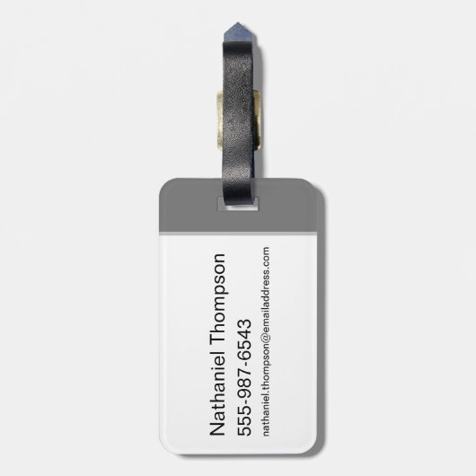 Gossamer dreigende pose bagagelabel (Achterkant verticaal)