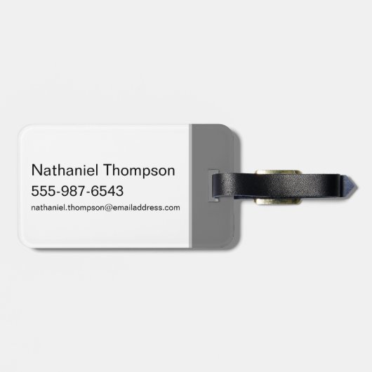 Gossamer dreigende pose bagagelabel (Achterkant horizontaal)