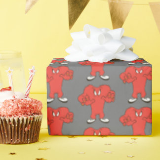 Gossamer dreigende pose cadeaupapier