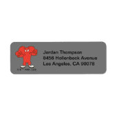 Gossamer dreigende pose etiket (Voorkant)