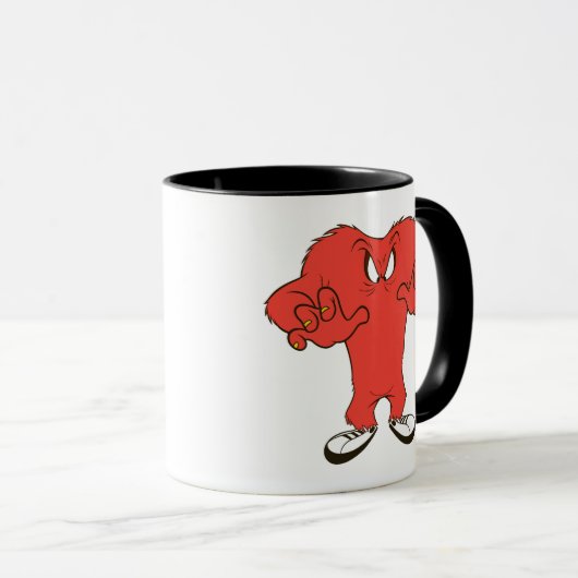 Gossamer dreigende pose mok (Voorkant rechts)