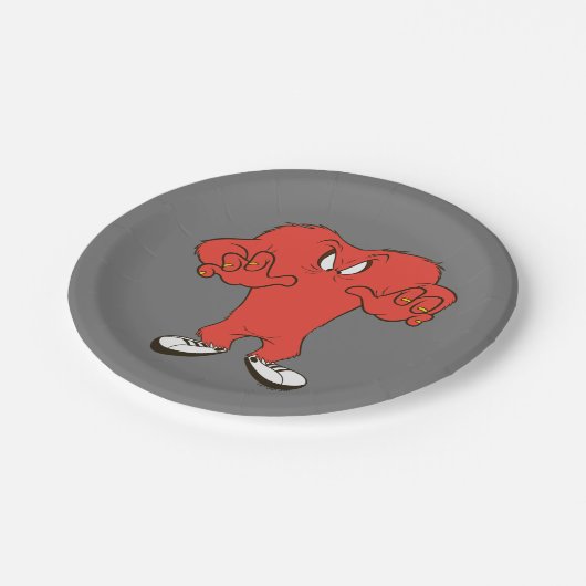 Gossamer dreigende pose papieren bordje (Gekanteld)