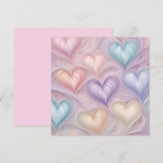 Gossamer Hearts Feestdagenkaart (Voorkant / Achterkant)