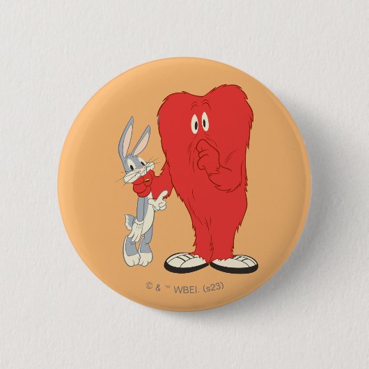 Gossamer Holding BUGS BUNNY™ Ronde Button 5,7 Cm (Voorkant)