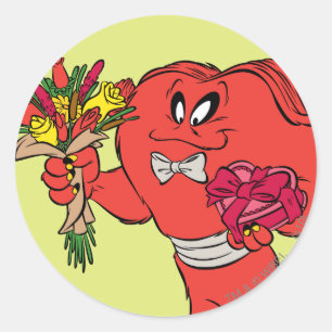 Gossamer met rozen ronde sticker