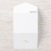 Gossamer Overlay Foto Informele bruiloft Goud All In One Uitnodiging (Buiten)