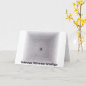 Gossamer Schattige Spider op Web Halloween Groeten Kaart (Gele Bloem)
