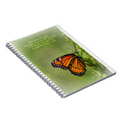 Gossamer Wings of Monarch Butterfly Poem by Me Notitieboek (Rechterzijde)