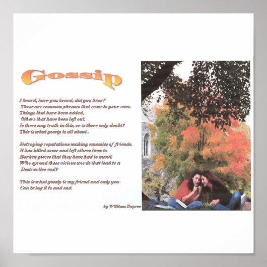 Gossip 001 poster (Voorkant)