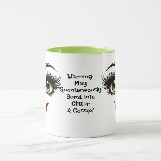 Gossip,  Add Name Message, Fabulous Eyes Face Mok (Midden)