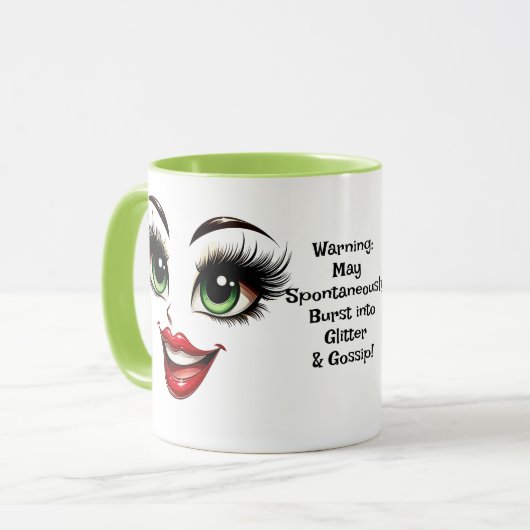 Gossip,  Add Name Message, Fabulous Eyes Face Mok (Voorkant links)