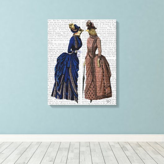 Gossip Birds Canvas Afdruk (Insitu (Houten vloer))