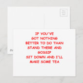 GOSSIP BRIEFKAART (Voorkant / Achterkant)