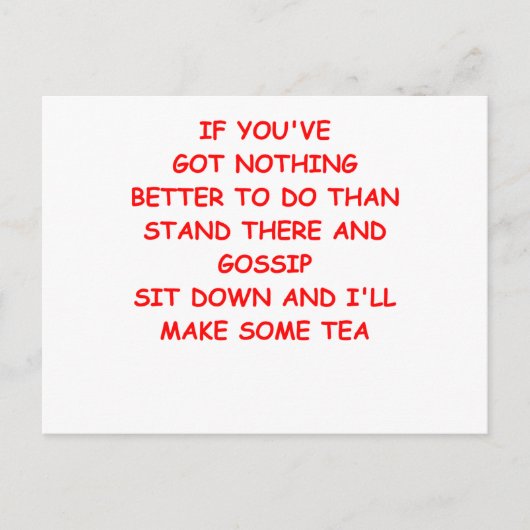 GOSSIP BRIEFKAART (Voorkant)