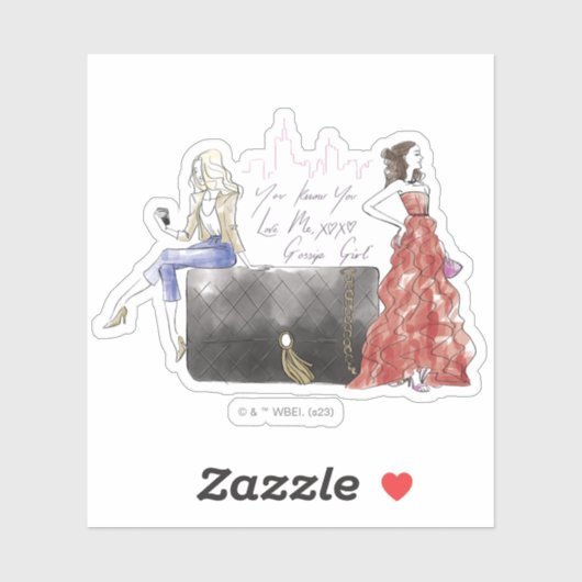 Gossip Girl - Je weet dat je van me houdt Sticker (Vel)