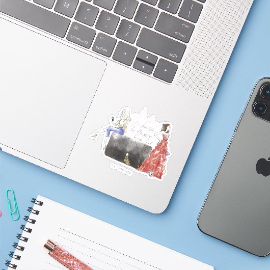 Gossip Girl - Je weet dat je van me houdt Sticker (Laptop met iPhone)