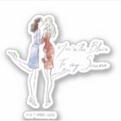 Gossip Girl - Jij bent de Blair van mijn Serena Sticker (Voorkant)