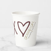 Gossip Girl X ♥ X ♥ Icoon Papieren Bekers (Achterkant)