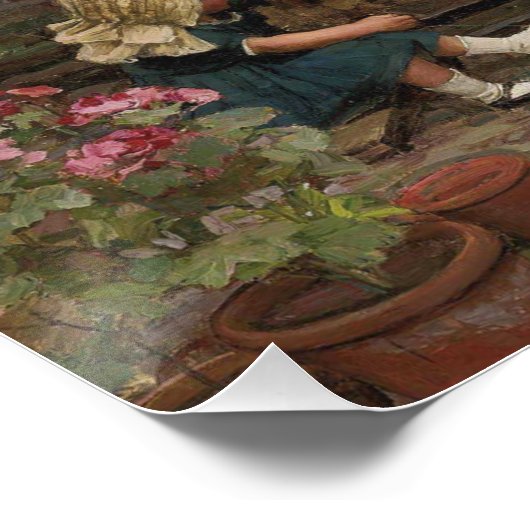 Gossip - John William Waterhouse Perfect Poster (Hoek)