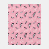 Gossip Meisje Hoge Hakken Patroon Fleece Deken (Voorkant)