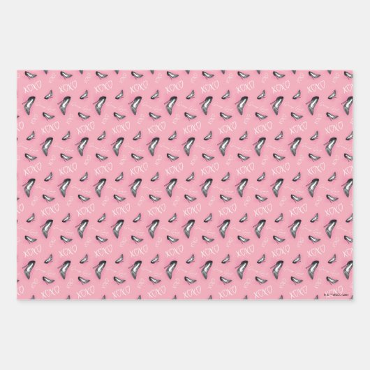 Gossip Meisje Hoge Hakken Patroon Inpakpapier Vel (Voorkant 3)