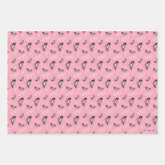 Gossip Meisje Hoge Hakken Patroon Inpakpapier Vel (Voorkant)