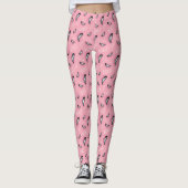 Gossip Meisje Hoge Hakken Patroon Leggings (Voorkant)