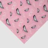 Gossip Meisje Hoge Hakken Patroon Tissuepapier (Detail)