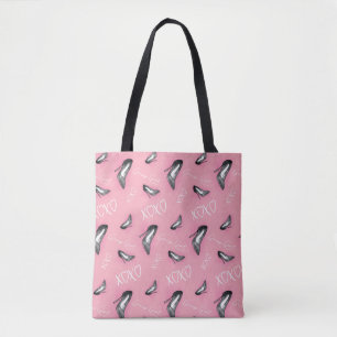 Gossip Meisje Hoge Hakken Patroon Tote Bag