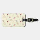 Gossip Meisje Lipstick & Parfum Patroon Bagagelabel (Voorkant horizontaal)