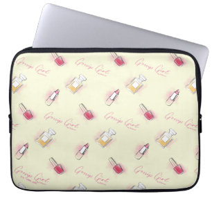 Gossip Meisje Lipstick & Parfum Patroon Laptop Sleeve