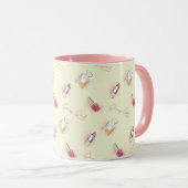 Gossip Meisje Lipstick & Parfum Patroon Mok (Voorkant rechts)